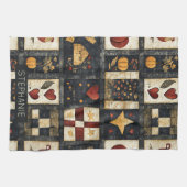 Linge De Cuisine Motif de surface composée d'automne principal | Ré (Horizontal)