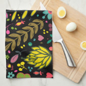 Linge De Cuisine Motif de surface Florale - Papier peint Fleurs Des (Quart Plié)