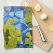 Linge De Cuisine Motif de surfaces composées Abstrait (Quart Plié)