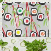 Linge De Cuisine Motif de sushi (Plié)