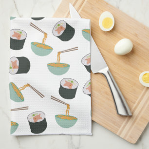Linge De Cuisine Motif de sushis et nouilles