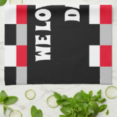 Linge De Cuisine Motif de tableau de contrôle modifiable (Plié)