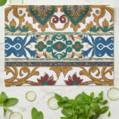 Linge De Cuisine Motif de tapis serbe 5 (Plié)