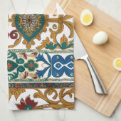 Linge De Cuisine Motif de tapis serbe 5 (Quart Plié)