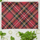 Linge De Cuisine Motif de tartan de Noël (Plié)