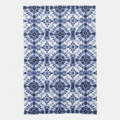 Linge De Cuisine Motif de teinture bleu foncé (Vertical)