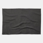 Linge De Cuisine Motif de texture en cuir noir (Horizontal)
