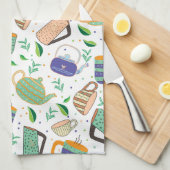 Linge De Cuisine motif de thé (Quart Plié)