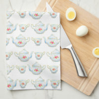 Motif de thé et de thé kitsch Vintage