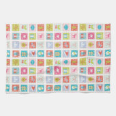 Linge De Cuisine Motif de timbres de Noël (Horizontal)