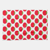 Linge De Cuisine Motif de tomate rouge. (Horizontal)