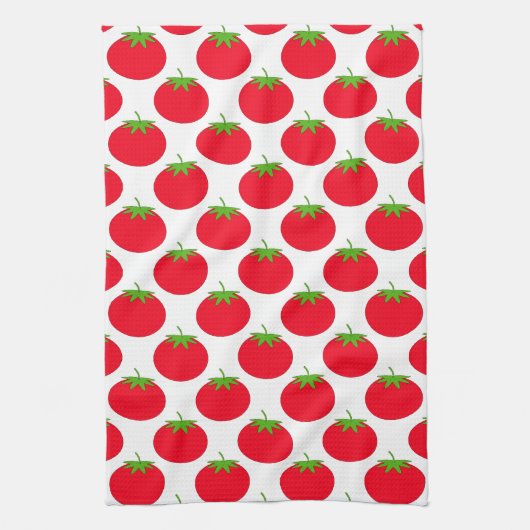 Linge De Cuisine Motif de tomate rouge. (Vertical)