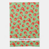 Linge De Cuisine Motif de tomate rouge brillant Méditerranée inspir (Vertical)