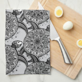 Linge De Cuisine Motif de tortue de style (Quart Plié)