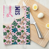 Linge De Cuisine Motif de tortue personnalisé (Quart Plié)