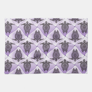 Linge De Cuisine Motif de tortues de mer chamanique - violet
