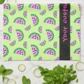 Linge De Cuisine Motif de tranche de pastèque plate (Plié)