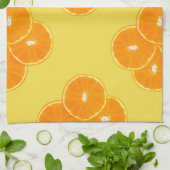 Linge De Cuisine Motif de tranche orange (Plié)