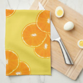 Linge De Cuisine Motif de tranche orange (Quart Plié)