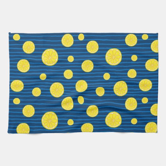 Linge De Cuisine Motif de tranches de citron (Horizontal)