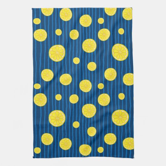 Linge De Cuisine Motif de tranches de citron (Vertical)