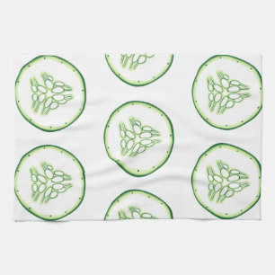 Linge De Cuisine Motif de tranches de concombre