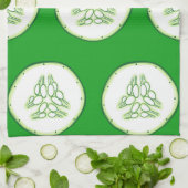 Linge De Cuisine Motif de tranches de concombre (Plié)
