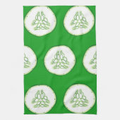 Linge De Cuisine Motif de tranches de concombre (Vertical)