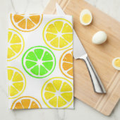 Linge De Cuisine Motif de tranches d'orange de citron vert (Quart Plié)