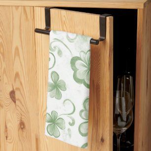 Linge De Cuisine  Motif de trèfle vert • St. Patrick's Day 