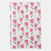 Linge De Cuisine Motif de tulipe rose (Vertical)
