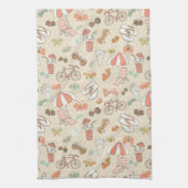 Linge De Cuisine Motif de vacances d'été (Vertical)