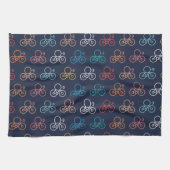 Linge De Cuisine Motif de vélos multicolores (Horizontal)