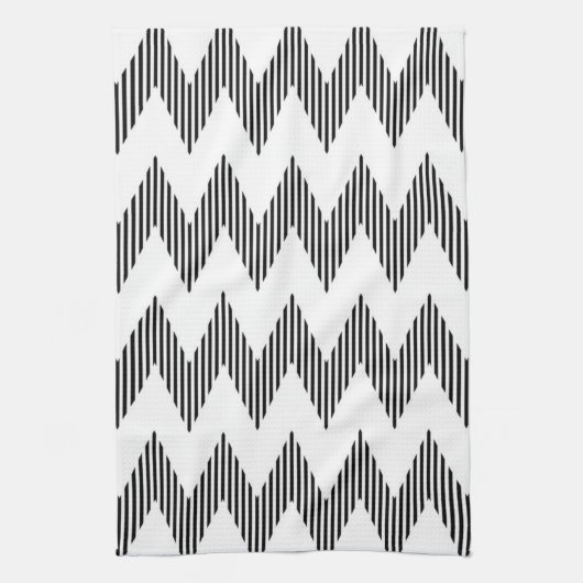 Linge De Cuisine Motif de zigzag géométrique (Vertical)