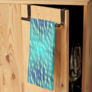 Linge De Cuisine Motif d'eau de la piscine claire et foncée
