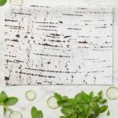 Linge De Cuisine Motif d'écorce de bouleau (Plié)