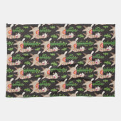 Linge De Cuisine Motif décoré mignon de lamas (Horizontal)