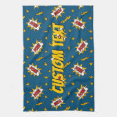 Linge De Cuisine Motif d'effet sonore de bande dessinée (Vertical)