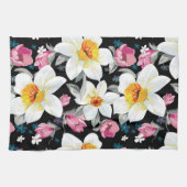 Linge De Cuisine Motif d'élégance avec des fleurs de narcisse (Horizontal)