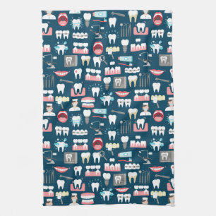 Linge De Cuisine Motif dentaire de bureau de clinique