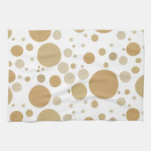 Linge De Cuisine Motif des bulles de Champagne d'or (Horizontal)
