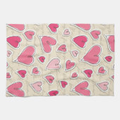 Linge De Cuisine Motif des coeurs (Horizontal)