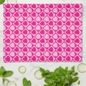 Linge De Cuisine Motif des coeurs roses (Plié)