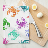 Linge De Cuisine Motif des crabes (Quart Plié)