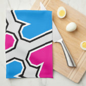 Linge De Cuisine Motif des flèches bleues et roses (Quart Plié)