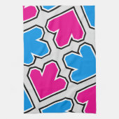 Linge De Cuisine Motif des flèches bleues et roses (Vertical)