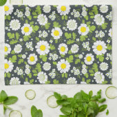 Linge De Cuisine Motif des fleurs de marais (Plié)