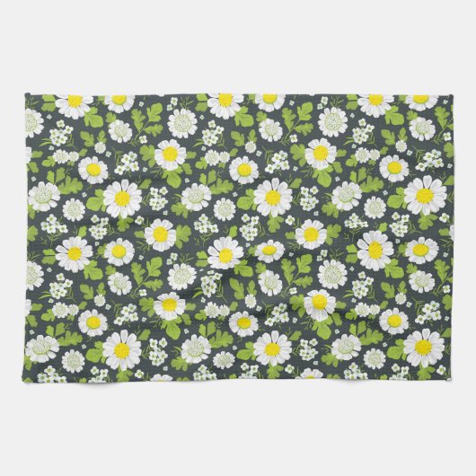 Linge De Cuisine Motif des fleurs de marais (Horizontal)