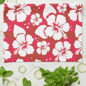 Linge De Cuisine Motif des fleurs d'Hibiscus (Plié)