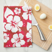 Linge De Cuisine Motif des fleurs d'Hibiscus (Quart Plié)